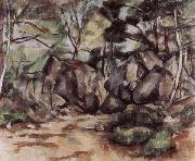 Paul Cezanne Le Sous-bois oil on canvas